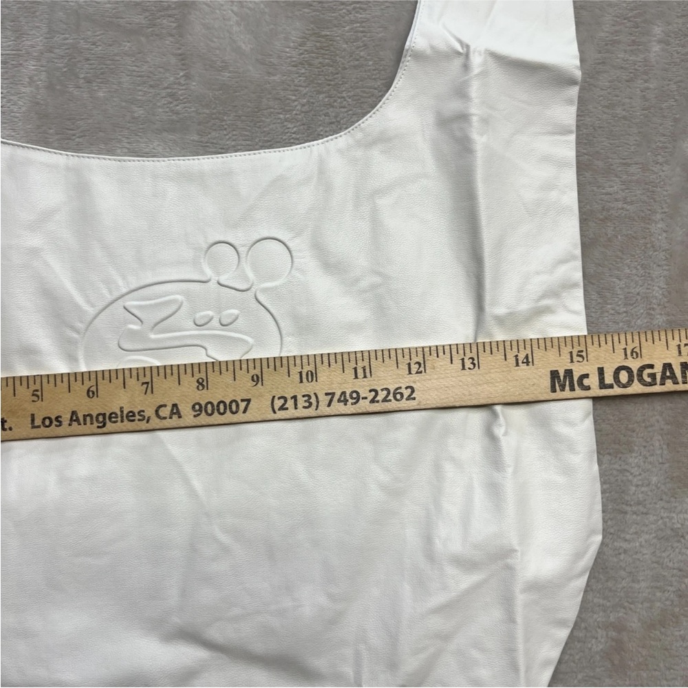 Bandage Boy by OFFgod Unisex Leather Tote Bag Off White New - Picture 3 of 7